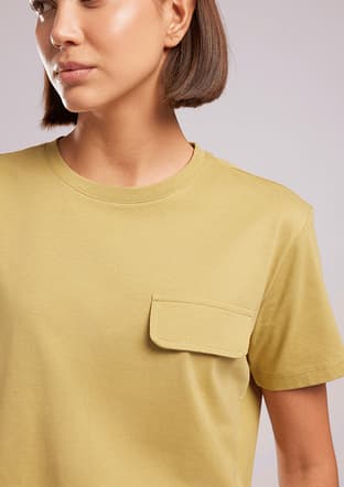 262 Lcf 242022 Kadın Yeşil O Yaka T-shirt - 3