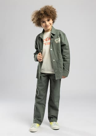 262 Lcb 221005 Erkek Çocuk Yeşil Pantolon - 1