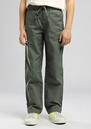 262 Lcb 221005 Erkek Çocuk Yeşil Pantolon - 2
