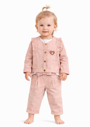 S26G4Ctt801 Kız Çocuk Pembe Eşofman - 1