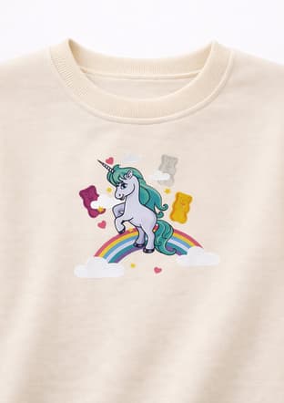 S26G1Sw203 Kız Çocuk Beyaz Sweatshirt - 3