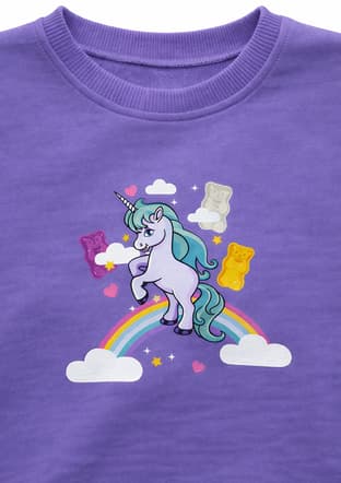 S26G1Sw203 Kız Çocuk Mor Sweatshirt - 3