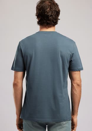 262 Lcm 242003 Erkek Lacivert O Yaka T-shirt - 2