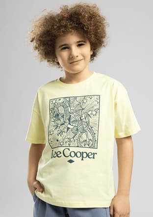 262 Lcb 242005 Erkek Çocuk Sarı Baskılı T-shirt - 1