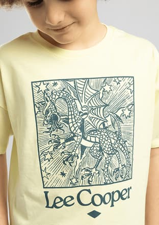 262 Lcb 242005 Erkek Çocuk Sarı Baskılı T-shirt - 3