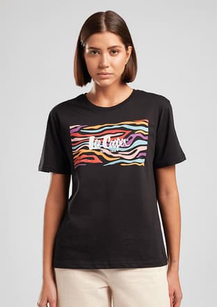 262 Lcf 242013 Kadın Siyah O Yaka T-shirt - 1