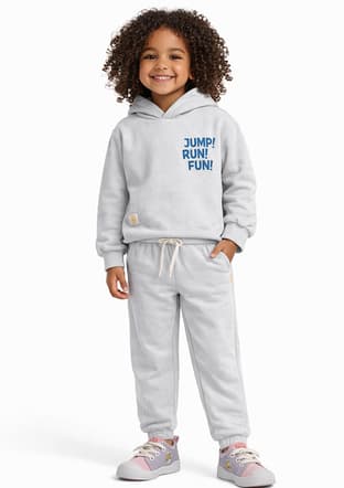 S26B1Et103 Unisex Çocuk Gri Eşofman - 1