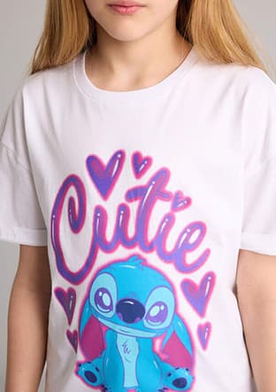 G8184A8Dfa Kız Çocuk Beyaz Kısa Kol T-shirt - 3