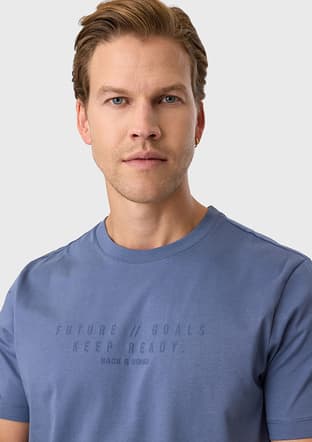 Bts1006900000 Erkek Lacivert Bisiklet Yaka T-shirt - 3