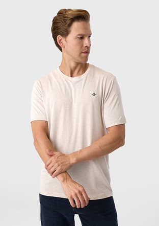 Bts1000200000 Erkek Bej Regular T-shirt - 1