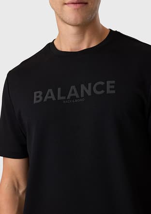 B35S10050 Erkek Siyah Bisiklet Yaka T-shirt - 3
