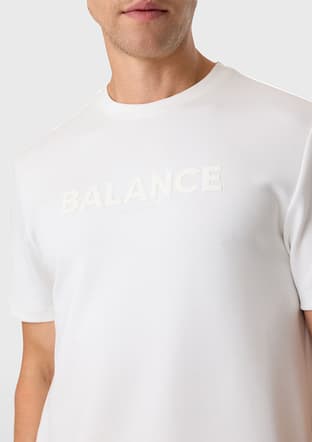 B35S10050 Erkek Beyaz Bisiklet Yaka T-shirt - 3
