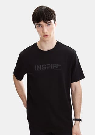 B35S10058 Erkek Siyah Bisiklet Yaka T-shirt - 2