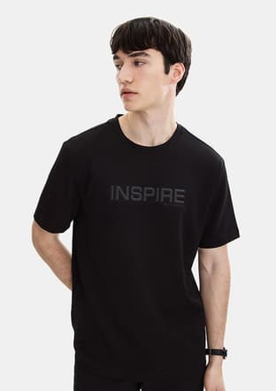 B35S10058 Erkek Siyah Bisiklet Yaka T-shirt - 3