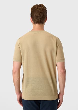 B35S40025 Erkek Kahverengi Triko T-shirt - 2