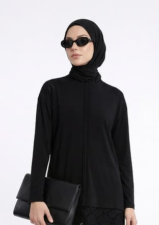 26Yt660 Kadın Siyah Pantolon - 2
