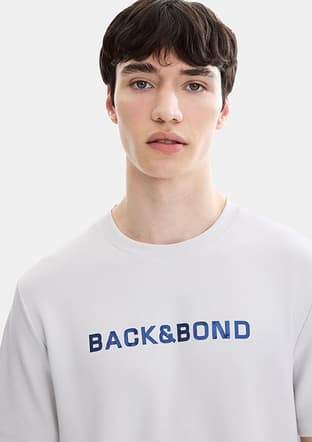 B35S10049 Erkek Gri Bisiklet Yaka T-shirt - 3