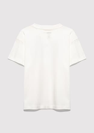 M7610426-70057 Kız Çocuk Beyaz Baskılı T-shirt - 2