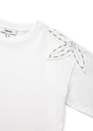 Is1260070214 Kadın Beyaz Basic T-shirt - 2
