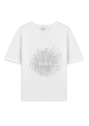 Ts1260070253 Kadın Beyaz Basic T-shirt - 1