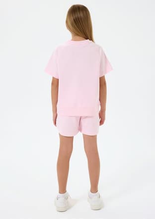 Us2528-4 Kız Çocuk Pembe Şort - 2