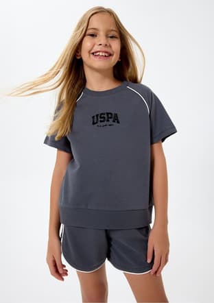 Us2528-G Kız Çocuk Füme Şort - 3
