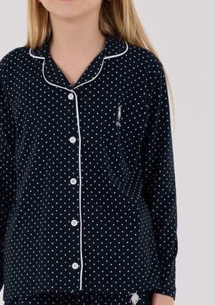 Us2327-4 Kız Çocuk Lacivert Pijama - 3