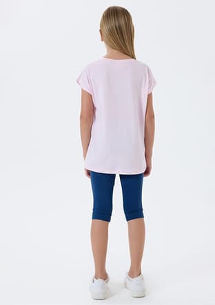 Us2511-4 Kız Çocuk Pembe Tayt - 2