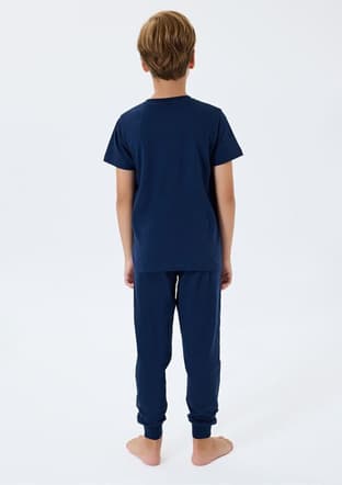 Us2413-4 Erkek Çocuk Lacivert Pijama - 2