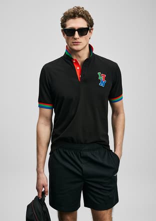 111040231 Erkek Siyah Polo Yaka T-shirt - 2