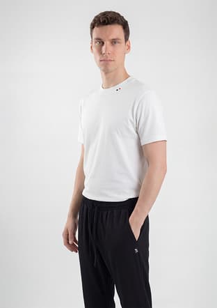 Tc7079 Erkek Beyaz Baskılı T-shirt - 2
