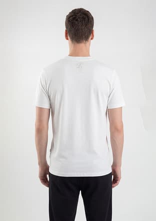 Tc7079 Erkek Beyaz Baskılı T-shirt - 3