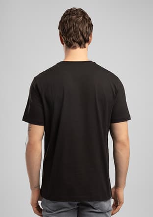 262 Lcm 242006 Erkek Siyah O Yaka T-shirt - 3