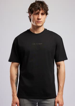 262 Lcm 242036 Erkek Siyah O Yaka T-shirt - 1