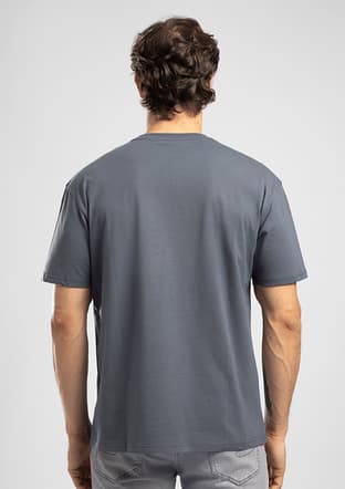 262 Lcm 242036 Erkek Lacivert O Yaka T-shirt - 3