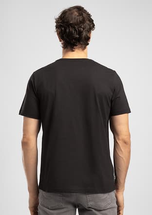 262 Lcm 242001 Erkek Siyah O Yaka T-shirt - 3
