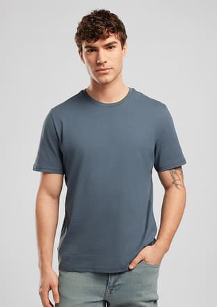 262 Lcm 242001 Erkek Lacivert O Yaka T-shirt - 3