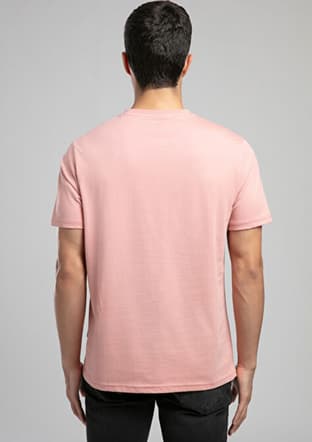 262 Lcm 242001 Erkek Pembe O Yaka T-shirt - 2