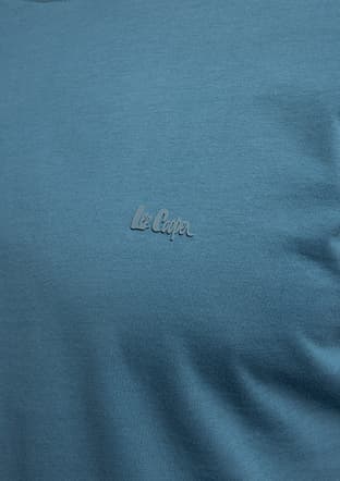 262 Lcm 242033 Erkek Mavi O Yaka T-shirt - 3