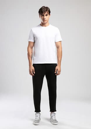 262 Lcm 242033 Erkek Beyaz O Yaka T-shirt - 1