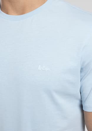 262 Lcm 242033 Erkek Mavi O Yaka T-shirt - 3