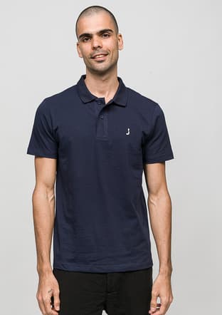 Joe46150 Erkek Lacivert Polo Yaka T-shirt - 1