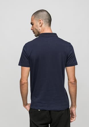 Joe46150 Erkek Lacivert Polo Yaka T-shirt - 3