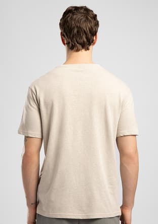 262 Lcm 242058 Erkek Bej O Yaka T-shirt - 2