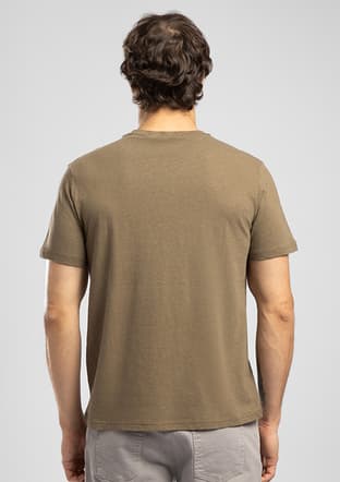 262 Lcm 242058 Erkek Yeşil O Yaka T-shirt - 3