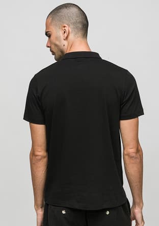 Joe46150 Erkek Siyah Polo Yaka T-shirt - 3