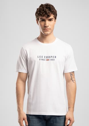 262 Lcm 242031 Erkek Beyaz O Yaka T-shirt - 1