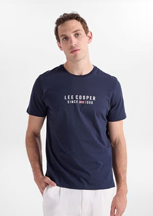 262 Lcm 242031 Erkek Lacivert O Yaka T-shirt - 1