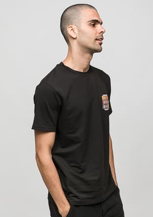 Joe44935 Erkek Siyah Bisiklet Yaka T-shirt - 2