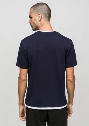 Joe40030 Erkek Lacivert Bisiklet Yaka T-shirt - 3